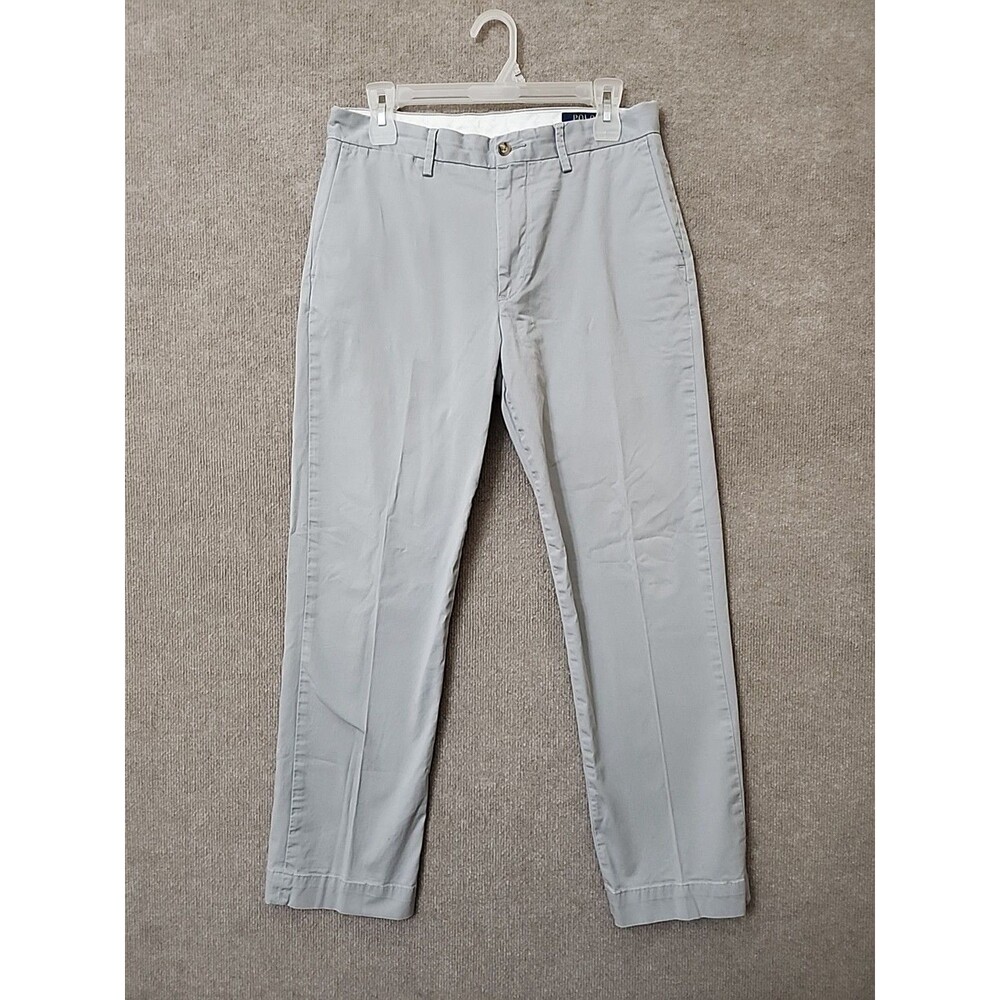Polo Ralph Lauren Pants Mens 30x30 Gray Stretch Classic Fit Chino